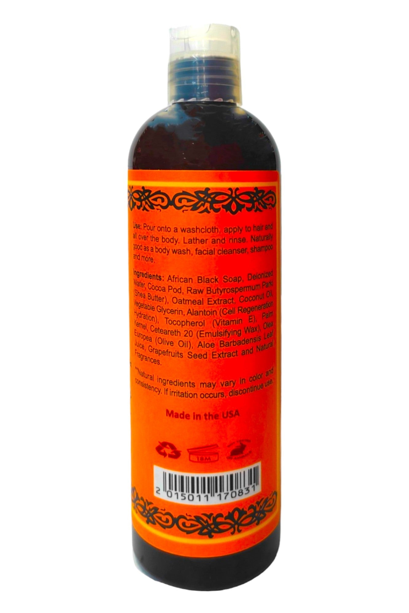 African Black Soap With Oatmeal & Vitamin -E