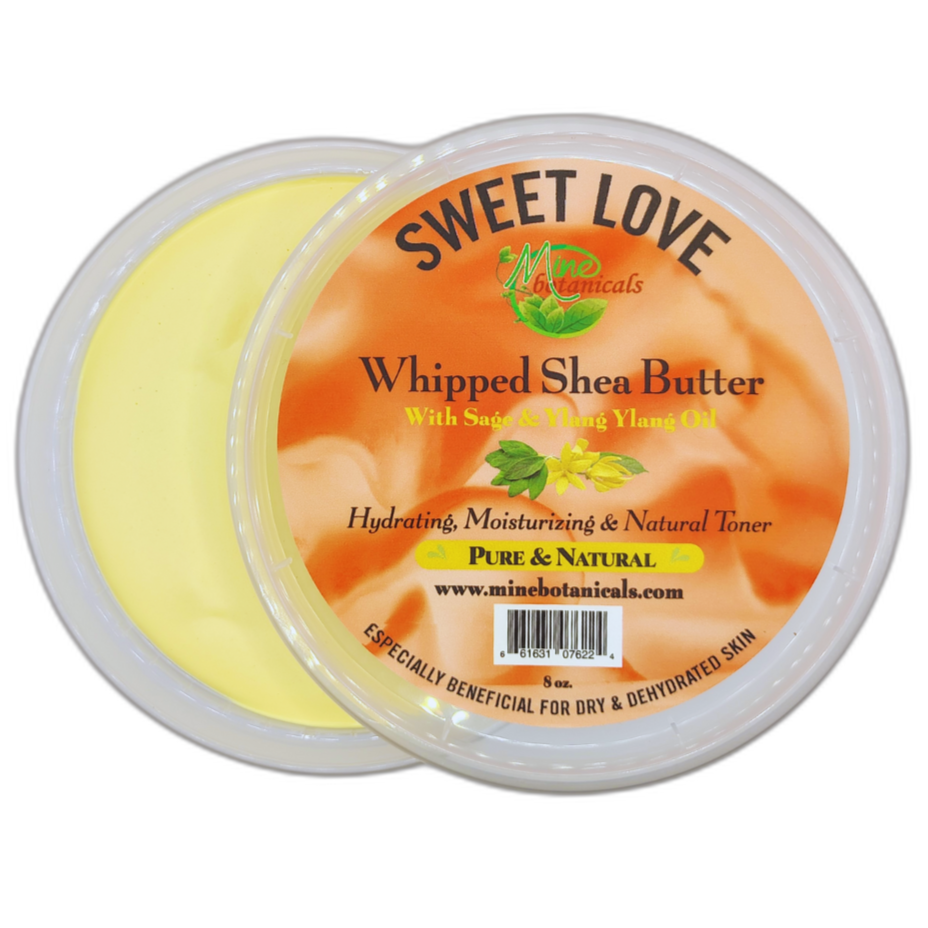 Promotional Sweet Love Whipped Shea Butter with Sage & Ylang Ylang Oil 8oz