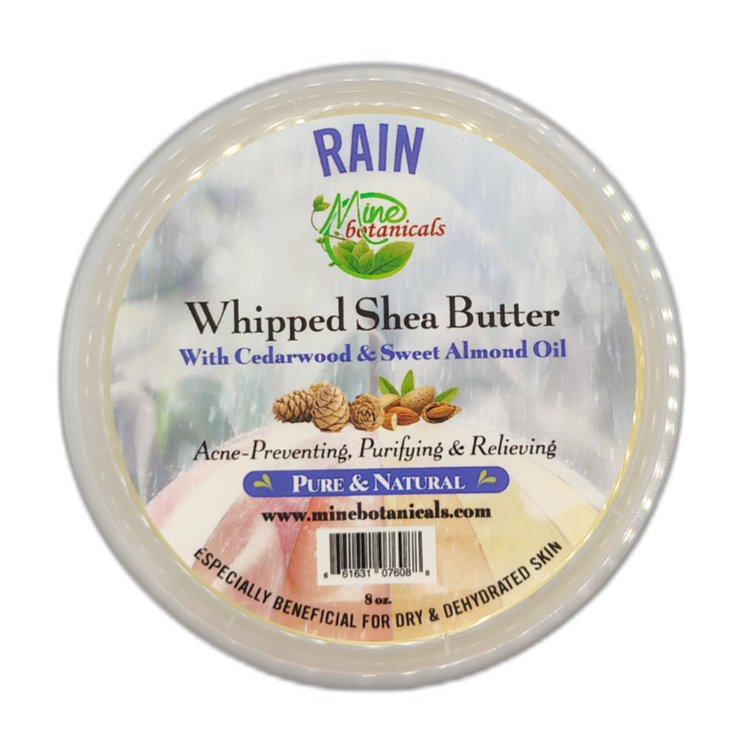 Promotional Rain Whipped Shea Butter with Cedarwood & Sweet Almond Oil 8oz