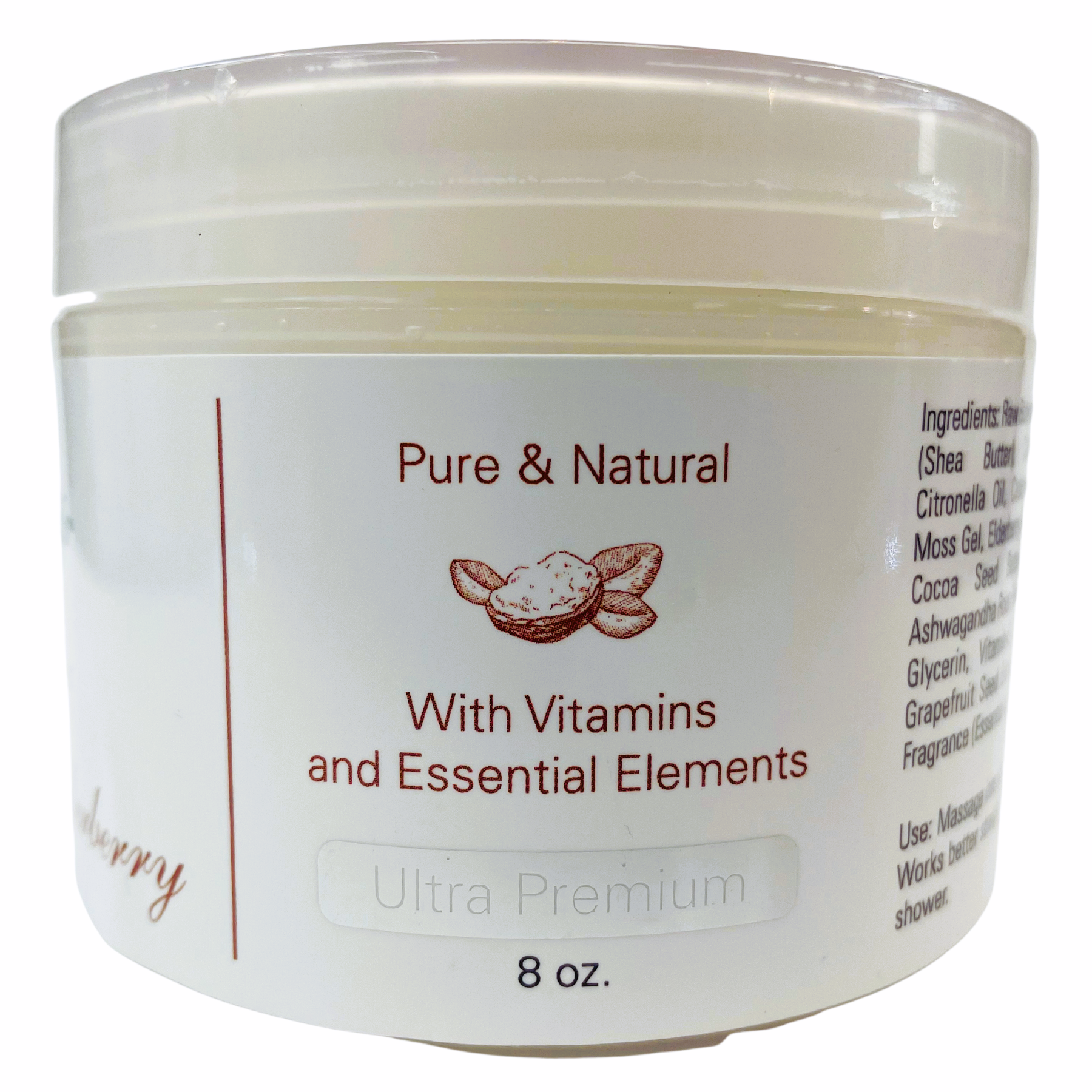 Ultra Premium Whipped Shea Butter Sea Moss & Elderberry