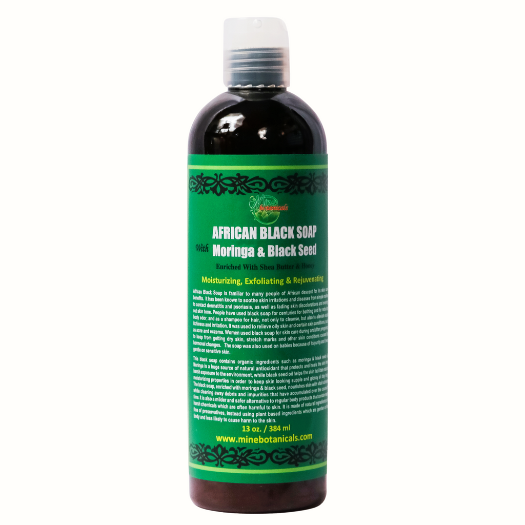 African Black Soap With Moringa & Black Seed