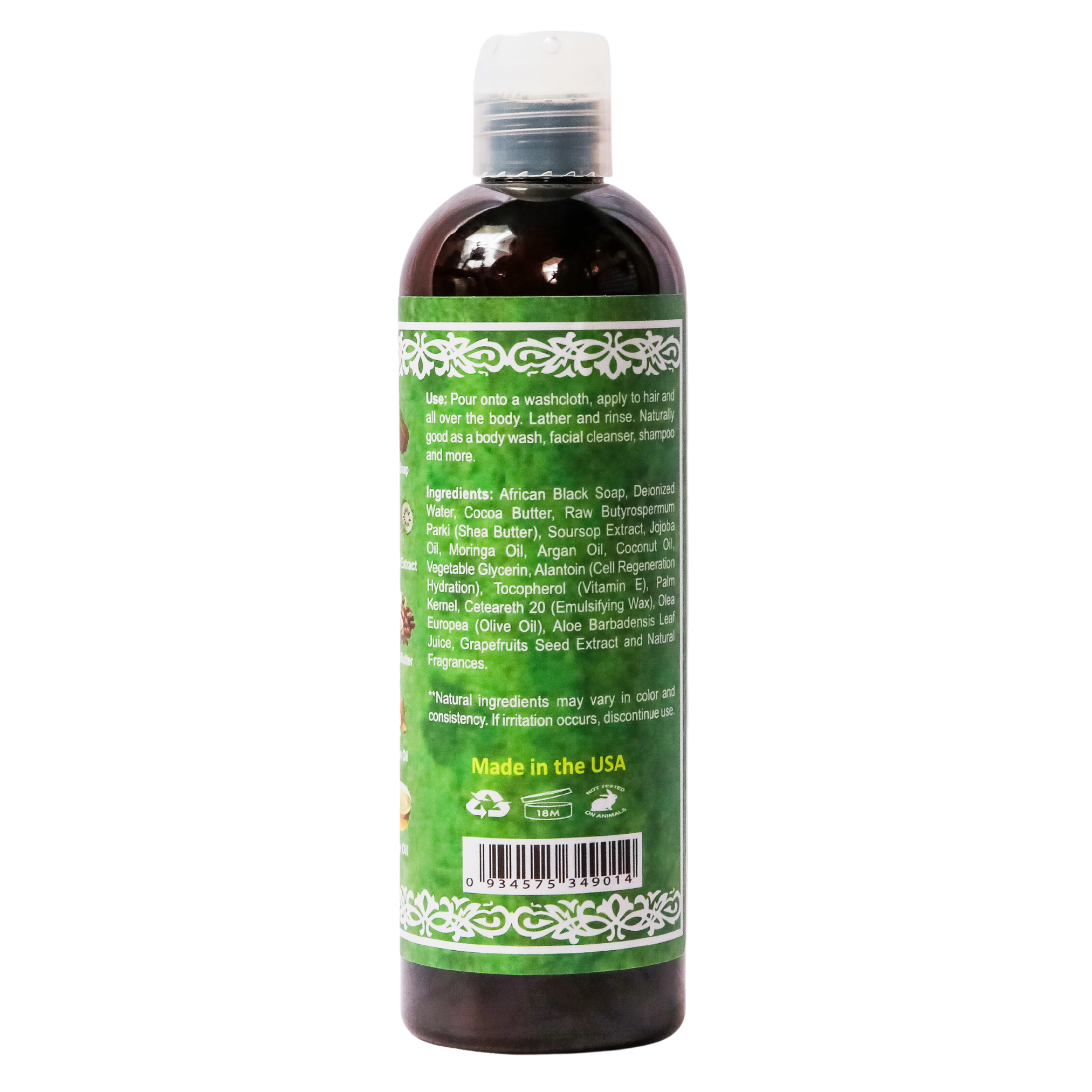 African Black soap With Soursop Extract
