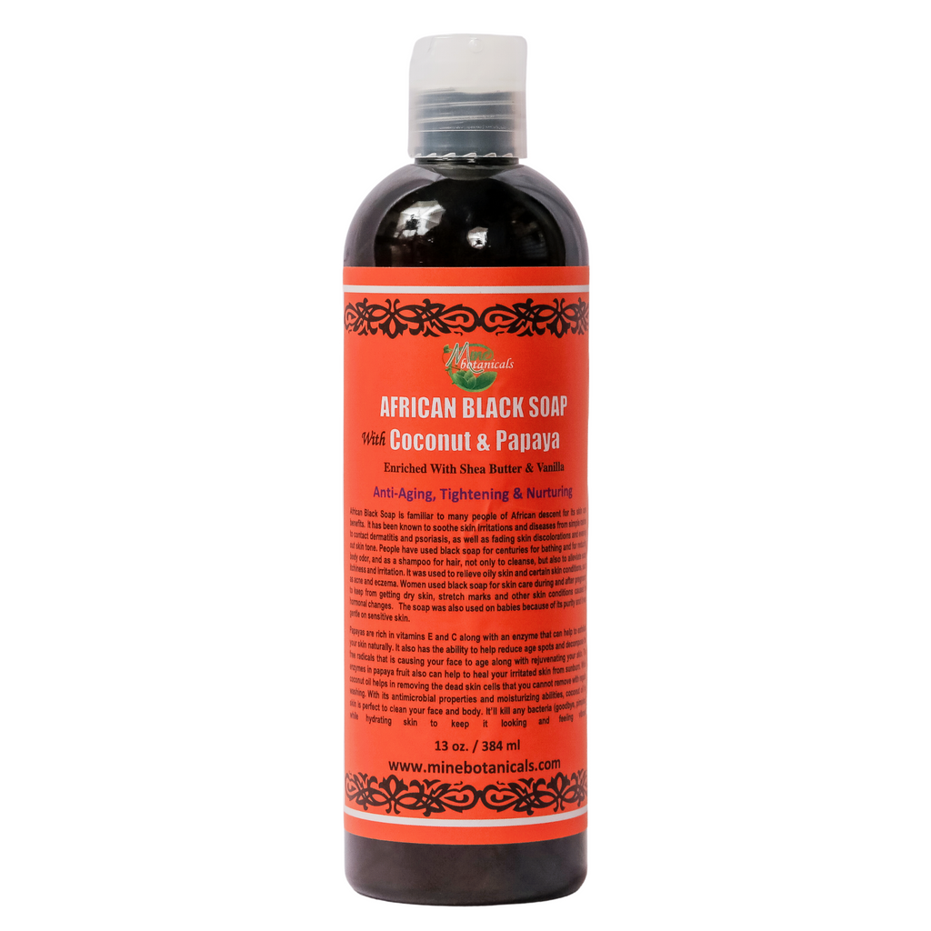 African Black Soap With Coconut & Papaya